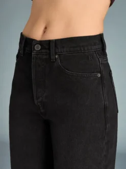 Rouje Denim|Straight-leg Jeans<ABBESSES Jeans DENIM NOIRSTONESIMPLE
