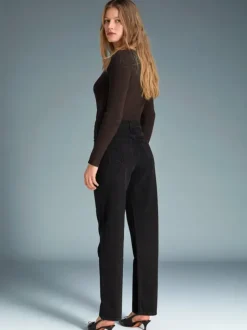 Rouje Denim|Straight-leg Jeans<ABBESSES Jeans DENIM NOIRSTONESIMPLE
