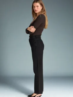 Rouje Denim|Straight-leg Jeans<ABBESSES Jeans DENIM NOIRSTONESIMPLE