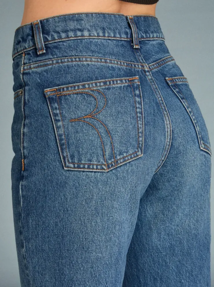 Rouje Denim|Straight-leg Jeans<ABBESSES Jeans DENIM INDIGOORIGINAL