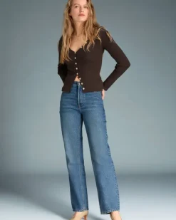 Rouje Denim|Straight-leg Jeans<ABBESSES Jeans DENIM INDIGOORIGINAL
