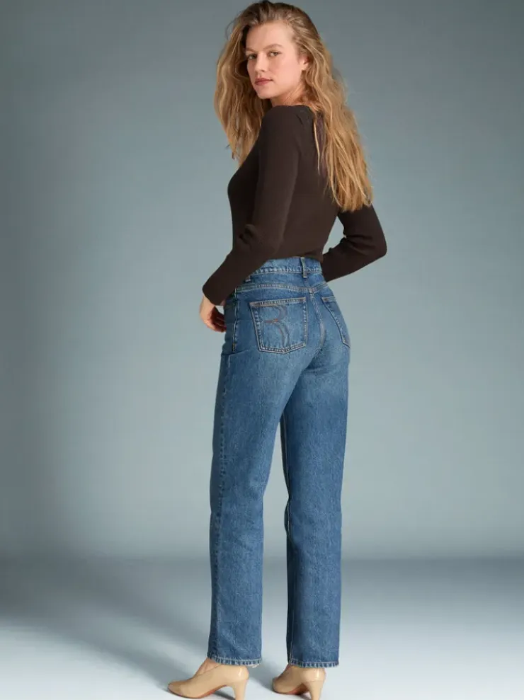 Rouje Denim|Straight-leg Jeans<ABBESSES Jeans DENIM INDIGOORIGINAL