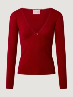 Rouje Tops<ABELINE T-Shirt Uni Rouge