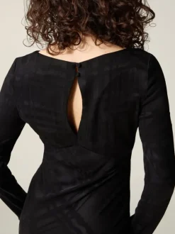 Rouje Dresses<ABIA dress Black Jacquard