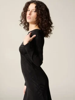 Rouje Dresses<ABIA dress Black Jacquard
