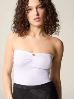 Rouje Tops<ALEXA Tank top Uni Blanc