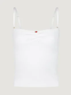 Rouje Tops<ALEXA Tank top Uni Blanc