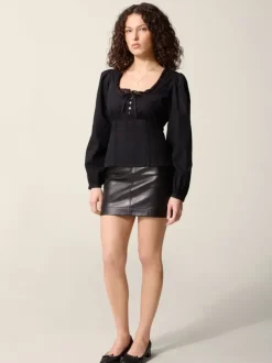 Rouje Tops<ANNETTE shirt Uni Noir