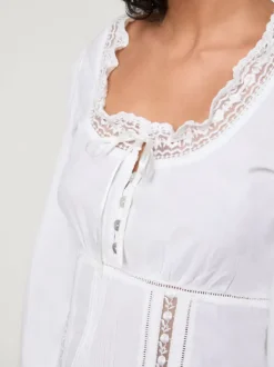 Rouje Tops<ANNETTE shirt Uni Blanc