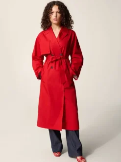 Rouje Jackets & Coats<ARCHIBALD trench coat Uni Rouge