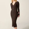 Rouje Dresses|Knits<AURE dress Uni Marron