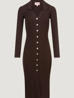 Rouje Dresses|Knits<AURE dress Uni Marron