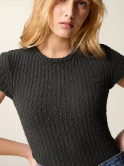 Rouje Tops|Knits<AURELIO Sweater Texture Plomb