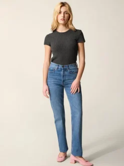 Rouje Tops|Knits<AURELIO Sweater Texture Plomb