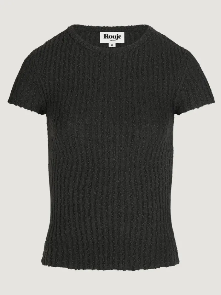 Rouje Tops|Knits<AURELIO Sweater Texture Plomb