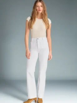 Rouje Denim|Flare Jeans<BELLEVILLE Jeans Uni Blanc