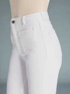 Rouje Denim|Flare Jeans<BELLEVILLE Jeans Uni Blanc