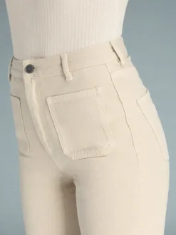 Rouje Denim|Flare Jeans<BELLEVILLE Jeans Uni Crème