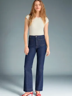 Rouje Denim|Flare Jeans<BELLEVILLE Jeans UNI BRUT