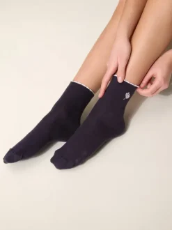 Rouje Lifestyle<BETSY socks TULIPES MARINE