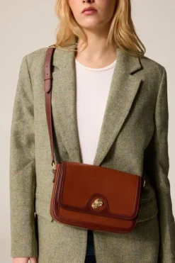 Rouje Bags<BISTROT bag Cuir Bi Marron