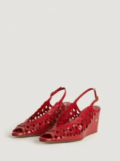 Rouje Shoes<BORDELAISE Sandals Cuir Rouge