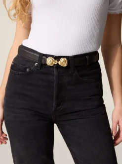 Rouje Belts<BOUQUET belt Cuir Noir
