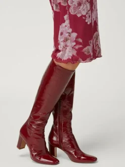 Rouje Shoes<CARLA boots Vernis Bordeaux