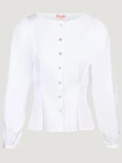 Rouje Tops<CLAUDINE shirt Uni Blanc
