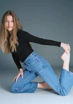 Rouje Denim|Flare Jeans<CONCORDE Jeans Uni Indigo Double Stone