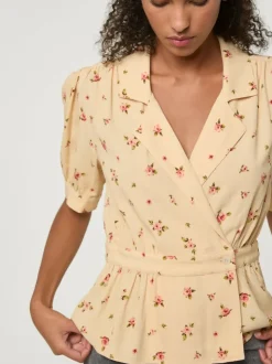 Rouje Tops<DALIA shirt Roses Paille
