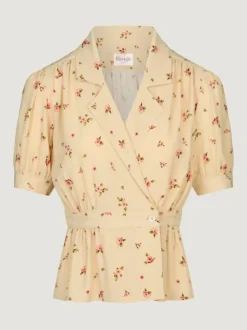 Rouje Tops<DALIA shirt Roses Paille