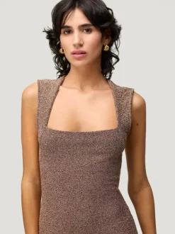 Rouje Dresses<ELNA dress Lurex Doré