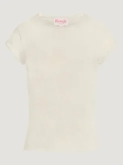 Rouje Tops<FERGUS T-Shirt COTES ECRU