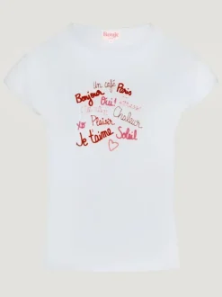 Rouje Tops<FERGUS T-Shirt BONJOURPARIS BLANC