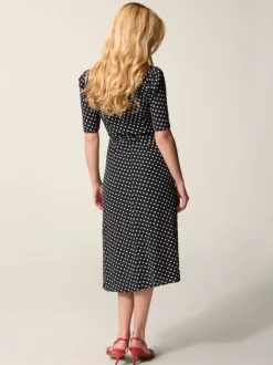 Rouje Dresses<GABIN Dress Pois Carmen Noir