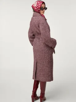 Rouje Jackets & Coats<GERARD coat Chevron Bordeaux