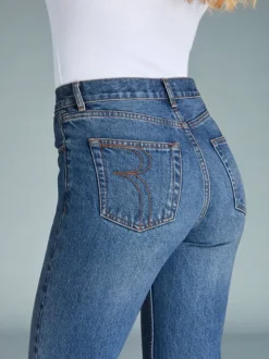 Rouje Denim|Straight-leg Jeans<GERMAIN Jeans Uni Indigo Double Stone