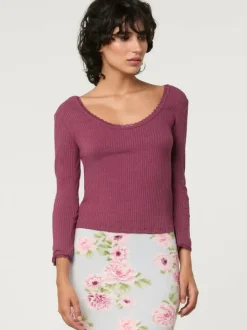 Rouje Tops<GIO T-Shirt Uni Cerise