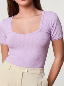 Rouje Tops<GIUIA T-shirt Uni Lilas