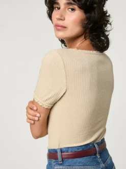 Rouje Tops<GIUIA T-shirt Crème