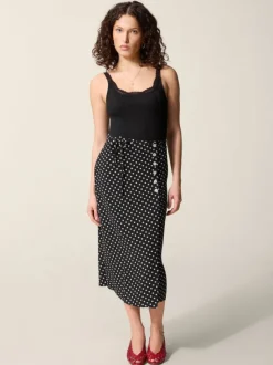 Rouje Skirts<GLORIA Skirt Pois Carmen Noir