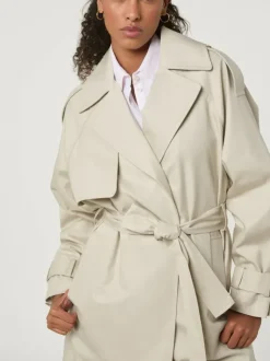 Rouje Jackets & Coats<GWENAELLE Trench GABARDINE FICELLE