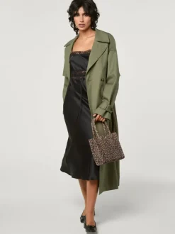 Rouje Jackets & Coats<GWENAELLE trench coat Uni Kaki