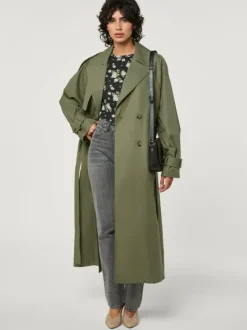 Rouje Jackets & Coats<GWENAELLE trench coat Uni Kaki