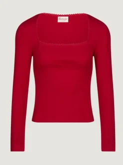 Rouje Tops<IVANKA T-shirt Uni Rouge