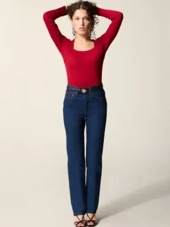 Rouje Tops<IVANKA T-shirt Uni Rouge