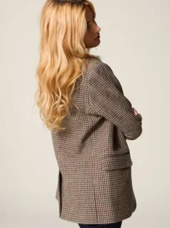 Rouje Jackets & Coats<JACQUES Jacket Pied De Poule Moutarde
