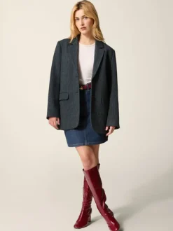 Rouje Jackets & Coats<JACQUES jacket Rayé Bleu