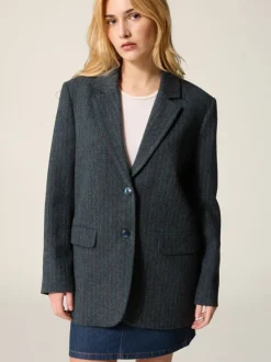 Rouje Jackets & Coats<JACQUES jacket Rayé Bleu
